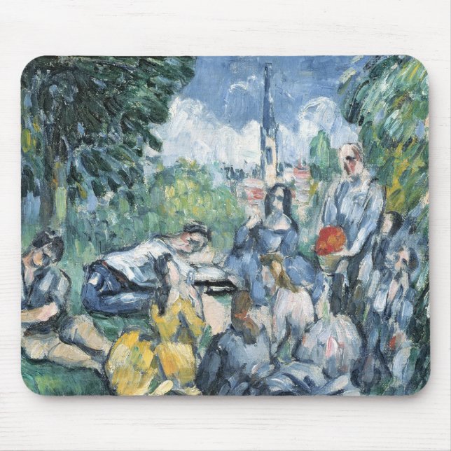 Paul Cezanne | Dejeuner sur l'herbe, 1876-77 Mousepad (Vorne)