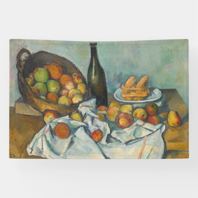 Paul Cezanne - Der Apfelkorb Banner (Horizontal)