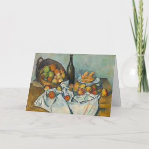 Paul Cezanne - Der Apfelkorb Karte