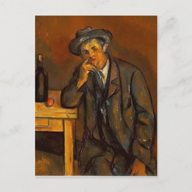 Paul Cezanne - Der Drinker Postkarte (Vorderseite)