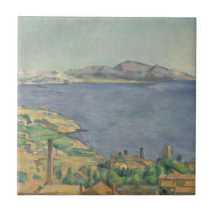 Paul Cezanne der Golf von Marseille gesehen von Fliese