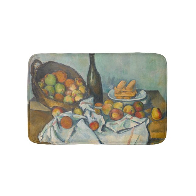 Paul Cezanne - Der Korb der Äpfel Badematte (Vorderseite)