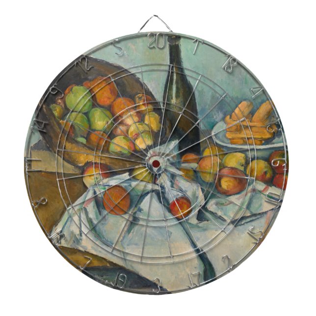 Paul Cezanne - Der Korb der Äpfel Dartscheibe (vorne)