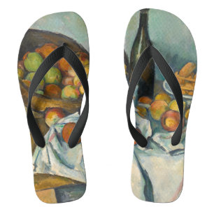 Paul Cezanne - Der Korb der Äpfel Flip Flops