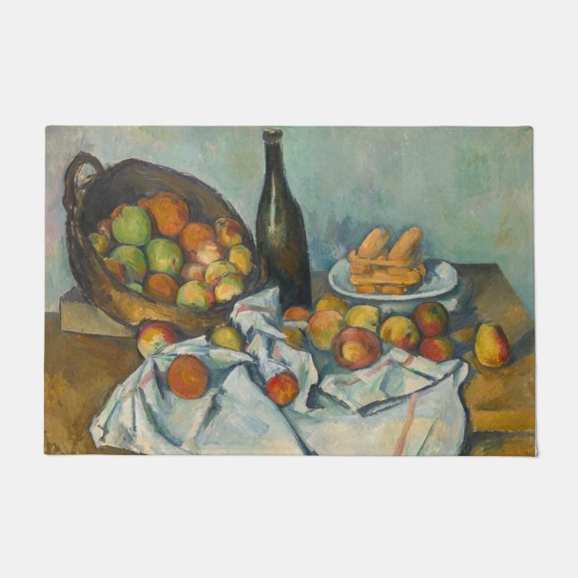Paul Cezanne - Der Korb der Äpfel Fußmatte (Vorderseite)