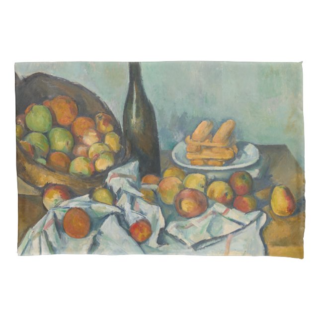 Paul Cezanne - Der Korb der Äpfel Kissenbezug (Vorderseite)
