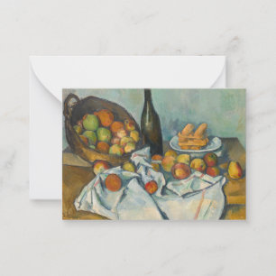 Paul Cezanne - Der Korb der Äpfel Mitteilungskarte