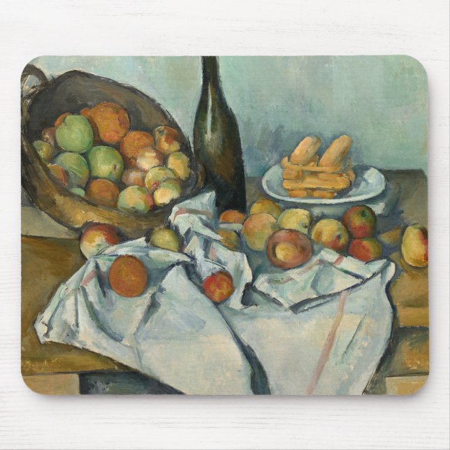 Paul Cezanne - Der Korb der Äpfel Mousepad (Vorne)