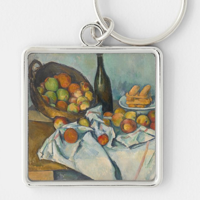 Paul Cezanne - Der Korb der Äpfel Schlüsselanhänger (Vorne)