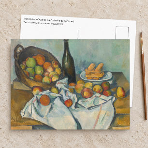 Paul Cezanne - Der Korb mit Äpfeln Postkarte