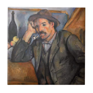 Paul Cezanne - Der Raucher Fliese