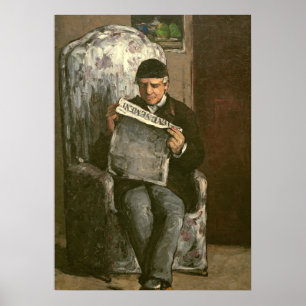 Paul Cezanne der Vater des Künstlers, "L'� v� Poster