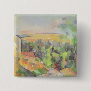 Paul Cezanne die Biegung in der Straße, 1900-06 Button