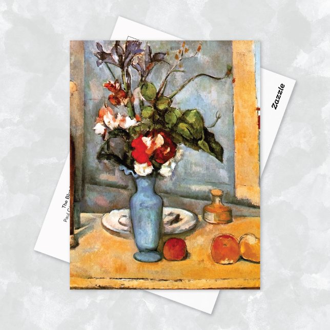 Paul Cézanne, die blaue Vase Still Life Postkarte (Von Creator hochgeladen)