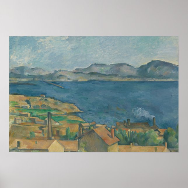 Paul Cezanne - Die Bucht von Marseille Poster (Vorne)