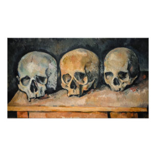 Paul Cezanne - Die drei Schädel Fotodruck