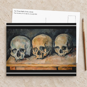 Paul Cezanne - Die drei Schädel Postkarte
