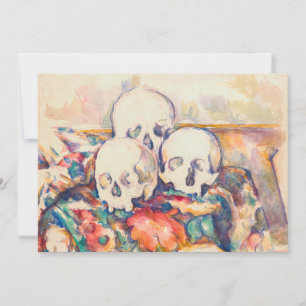 Paul Cezanne - Die drei Totenkopf-Aquarell Dankeskarte