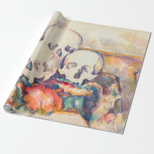 Paul Cezanne - Die drei Totenkopf-Aquarell Geschenkpapier