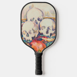 Paul Cezanne - Die drei Totenkopf-Aquarell Pickleball Schläger
