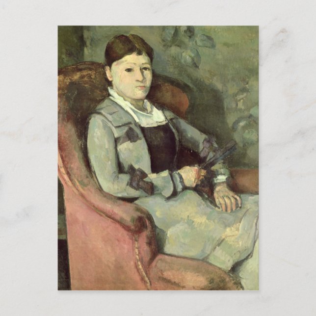 Paul Cezanne | Die Ehefrau des Künstlers in einem  Postkarte (Vorderseite)