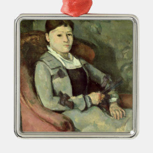 Paul Cezanne   die Ehefrau des Künstlers in einem Silbernes Ornament