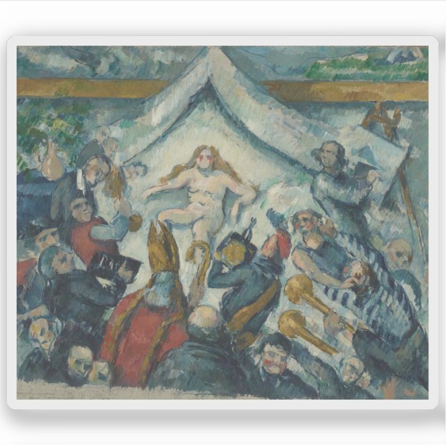 Paul Cézanne - Die ewige Feminine Aufkleber (Vorderseite)