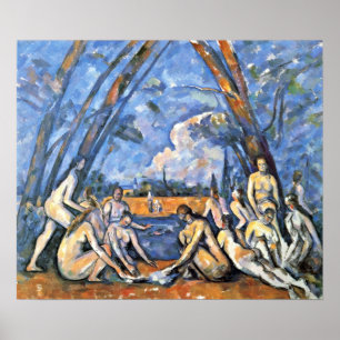 Paul Cezanne - die großen Badegäste Poster