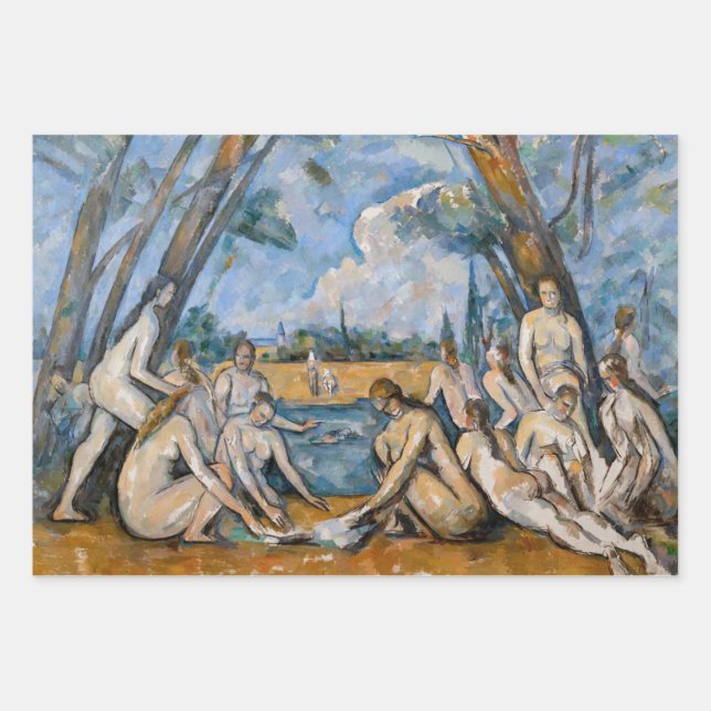 Paul Cezanne - Die großen Bathers Geschenkpapier Set (Vorderseite)