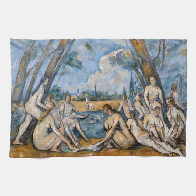 Paul Cezanne - Die großen Bathers Geschirrtuch (Horizontal)