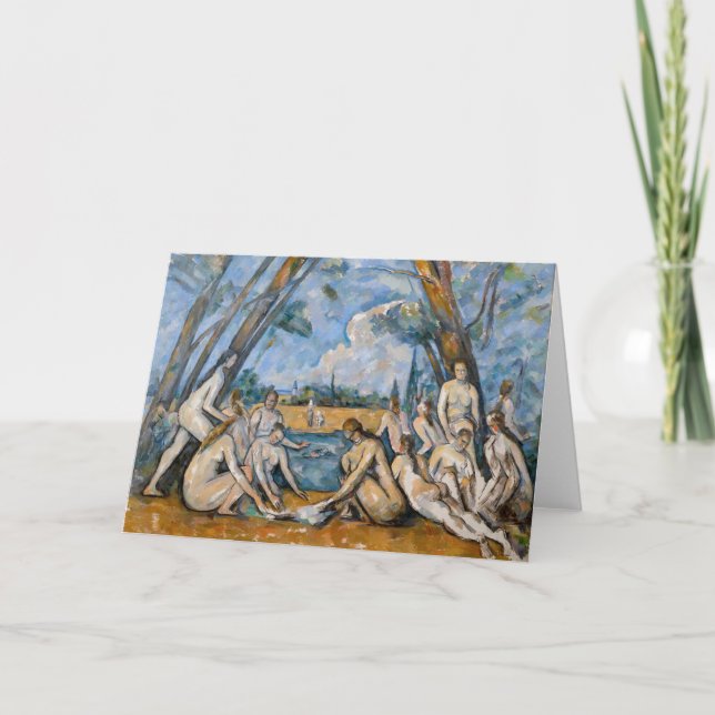 Paul Cezanne - Die großen Bathers Karte (Vorderseite)