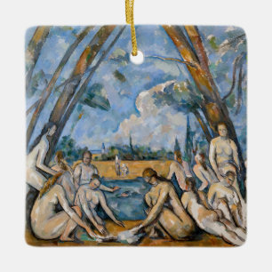 Paul Cezanne - Die großen Bathers Keramikornament
