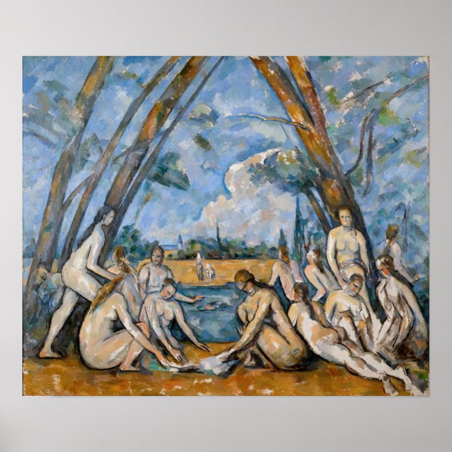Paul Cezanne - Die großen Bathers Poster (Vorne)