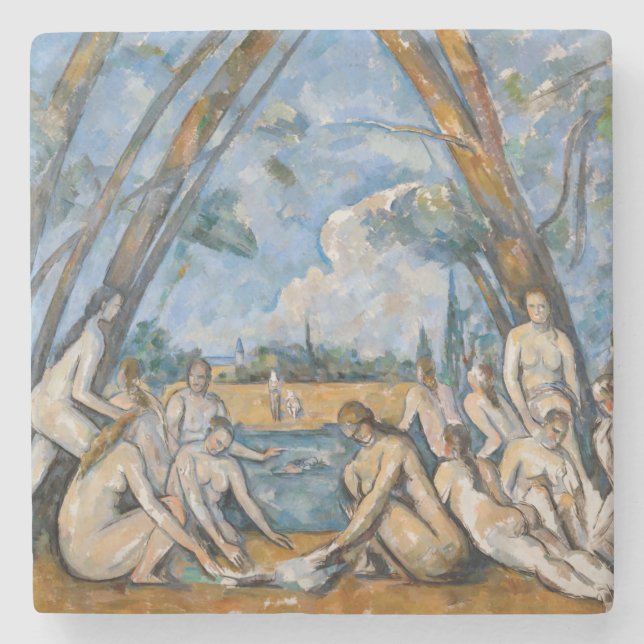 Paul Cezanne - Die großen Bathers Steinuntersetzer (Vorderseite)