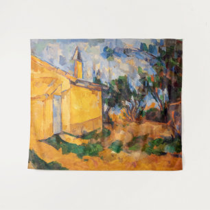 Paul Cezanne - Die Hütte von Jourdan Wandteppich