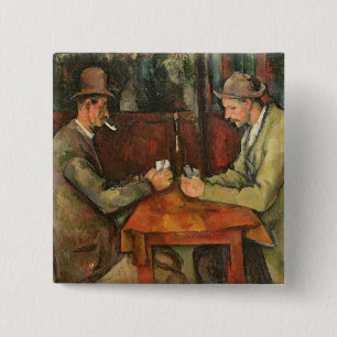 Paul Cezanne die Kartenspieler, 1893-96 Button