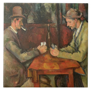 Paul Cezanne   die Kartenspieler, 1893-96 Fliese