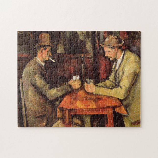 PAUL CEZANNE - Die Kartenspieler 1894 Puzzle (Horizontal)