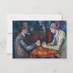 Paul Cezanne - Die Kartenspieler Dankeskarte