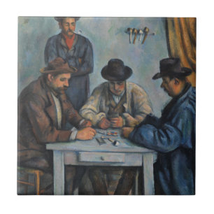 Paul Cezanne   die Kartenspieler Fliese