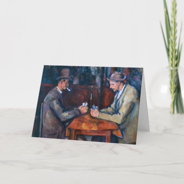 Paul Cezanne - Die Kartenspieler Karte (Vorderseite)
