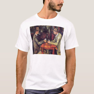 Paul Cezanne - Die Kartenspieler Kunstgemälde T-Shirt