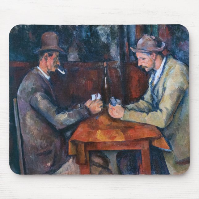 Paul Cezanne - Die Kartenspieler Mousepad (Vorne)
