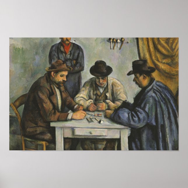 Paul Cezanne - Die Kartenspieler Poster (Vorne)