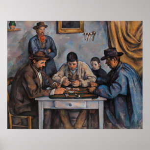 Paul Cezanne - Die Kartenspieler Poster