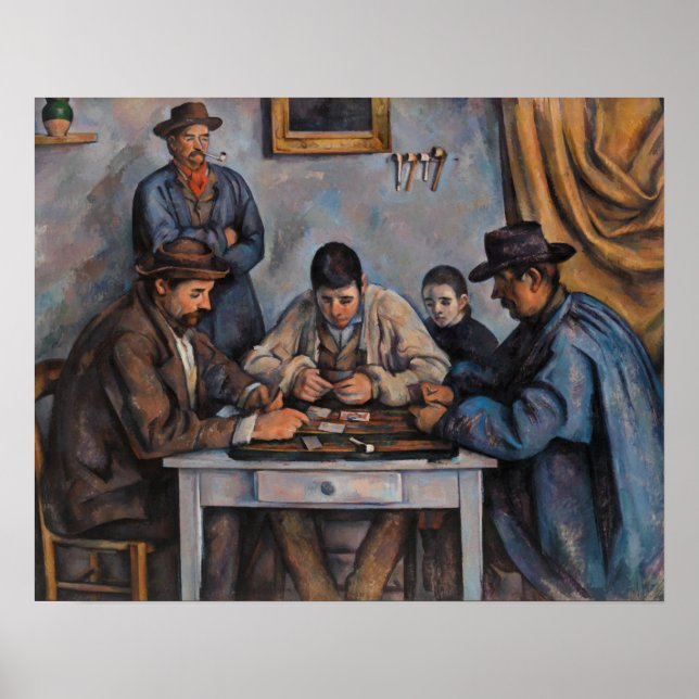 Paul Cezanne - Die Kartenspieler Poster (Vorne)
