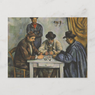 Paul Cézanne - Die Kartenspieler Postkarte