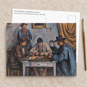 Paul Cezanne - Die Kartenspieler Postkarte
