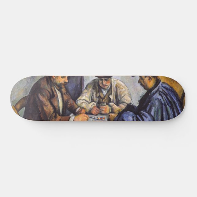 Paul Cezanne - Die Kartenspieler Skateboard (Horizontal)
