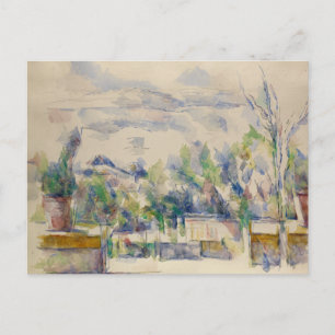 Paul Cezanne - Die Terrasse im Garten Postkarte